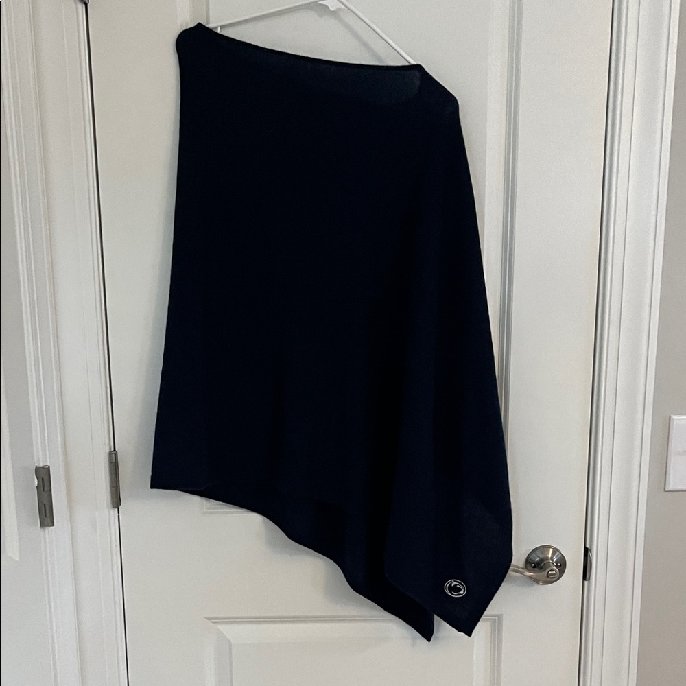 Navy Asymmetrical poncho